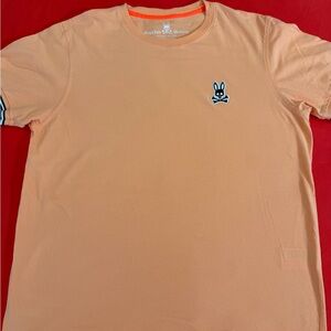 Psycho Bunny Men's Peach T-Shirt